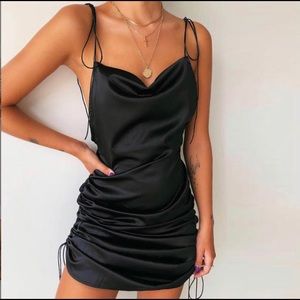 Black Scrunch Dress